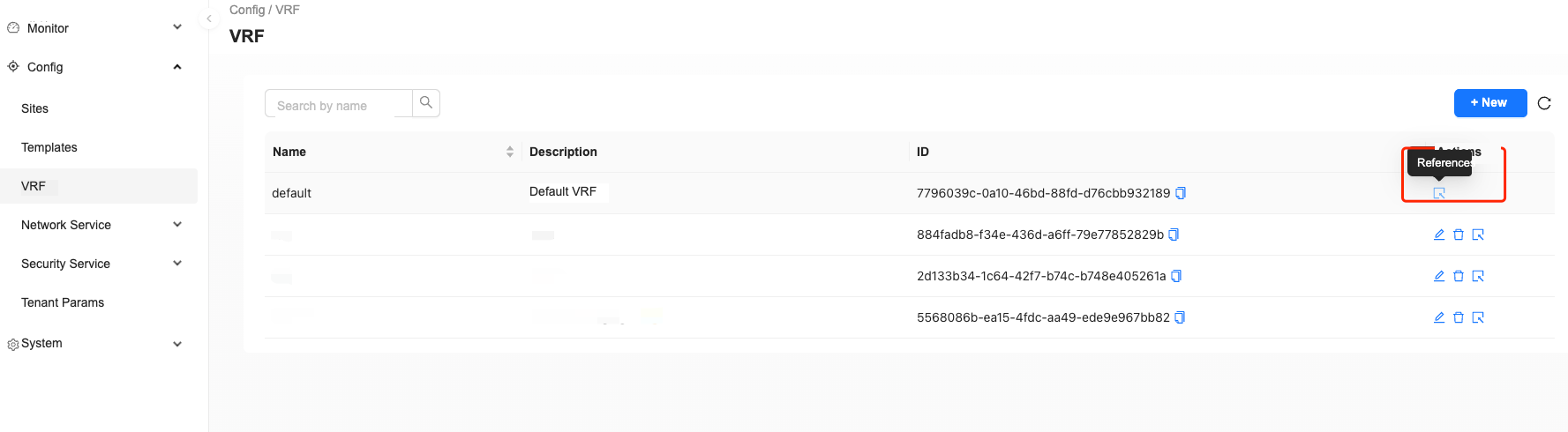 VRF reference