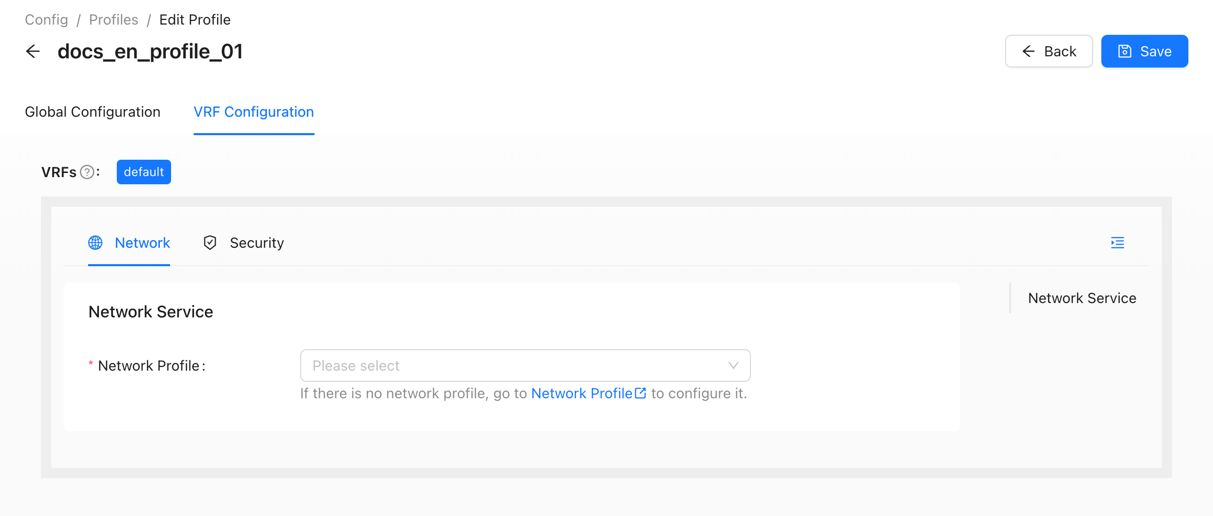 VRF network