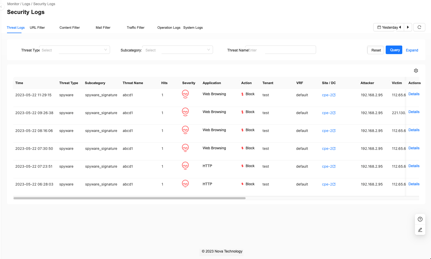 Security Logs