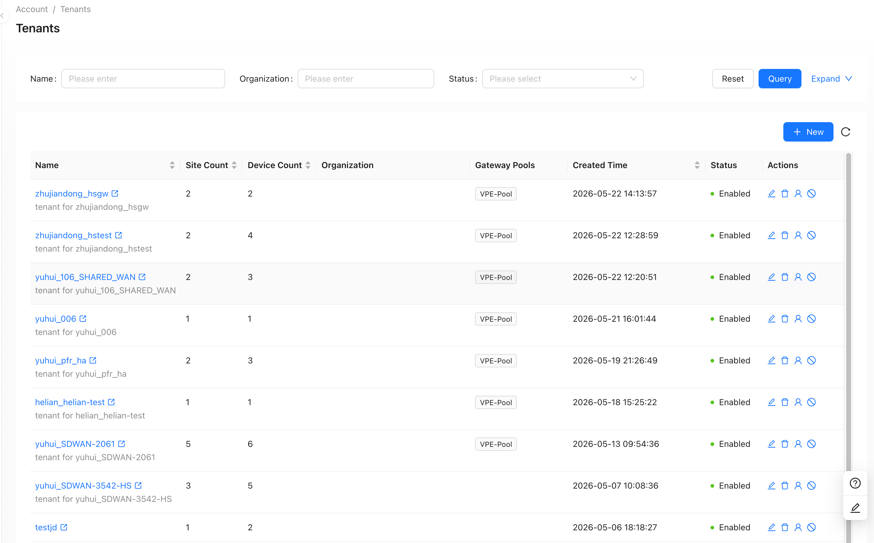 Tenants