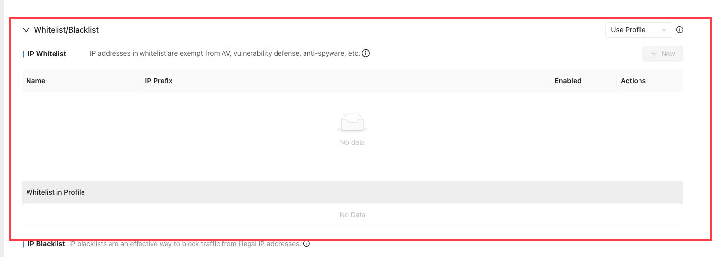 IP whitelist