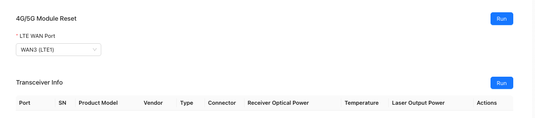 Optical module information
