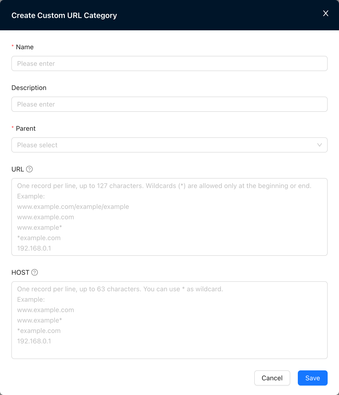 New URL category