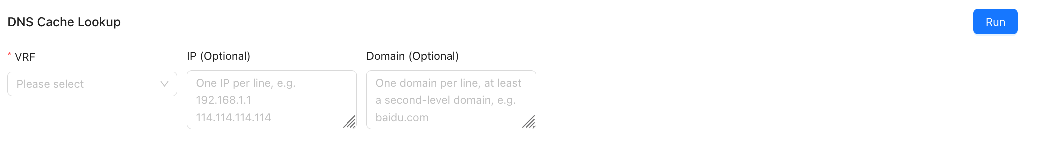 Look up DNS cache